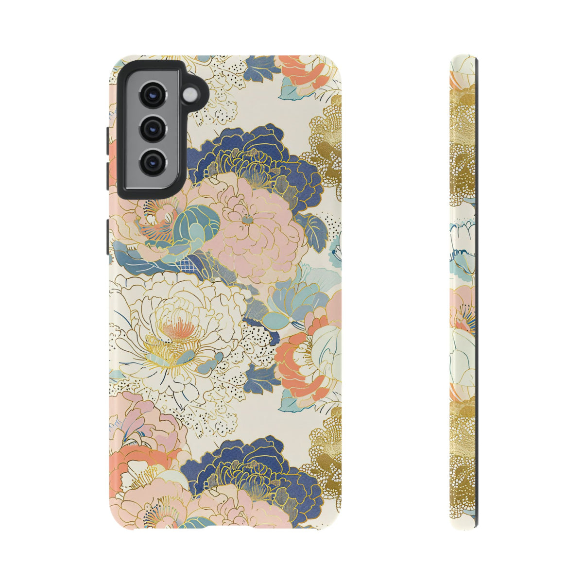 Japanese Blossom Asian Floral Design Phone Case – Elegant Floral Phone Cover 4