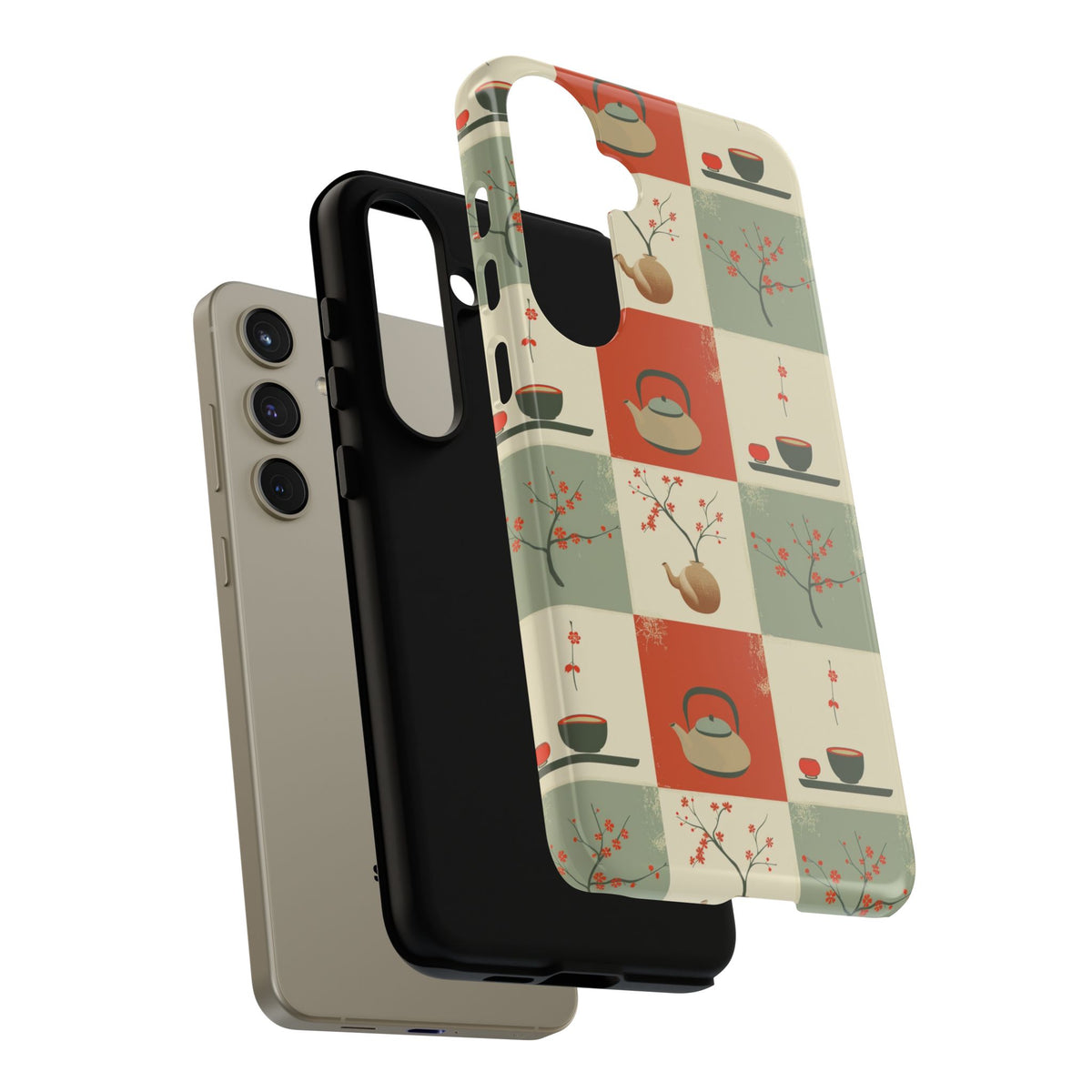 Japanese Pattern Phone Case – Elegant & Timeless Design for Your Phone 505