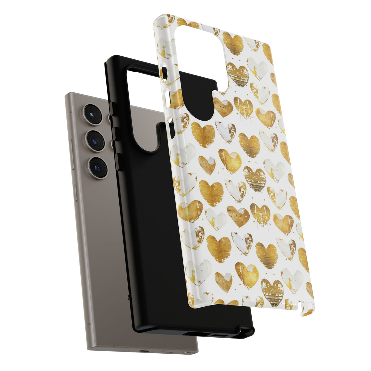 Heart Pattern Phone Case – Stylish & Loving Design for Your Device 369