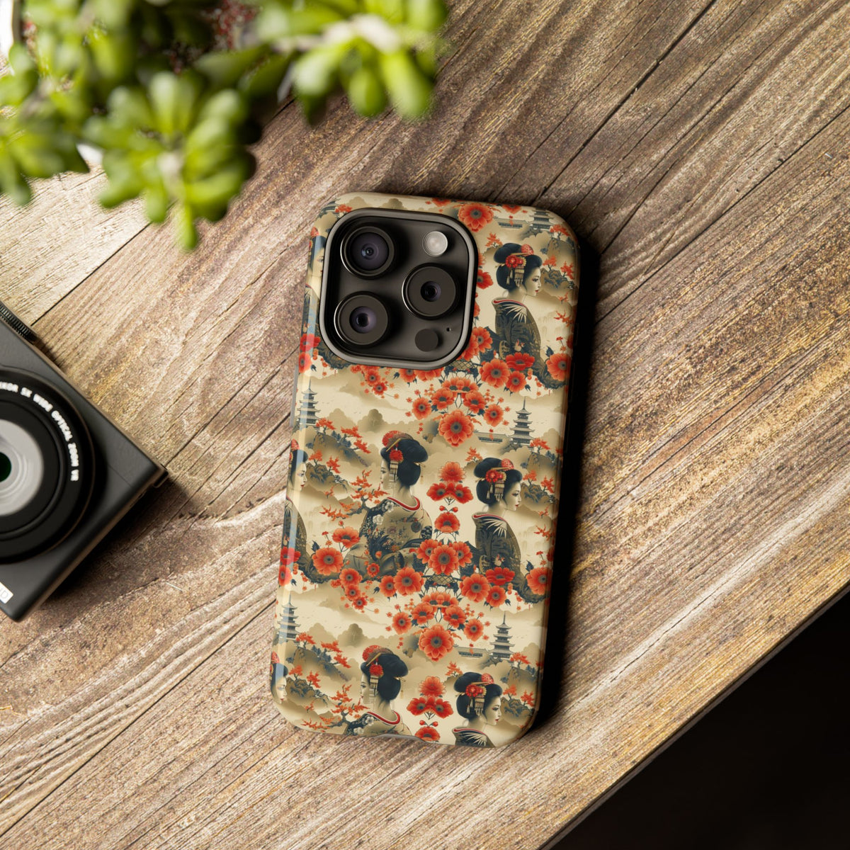 Japanese Pattern Phone Case – Elegant & Timeless Design for Your Phone 066