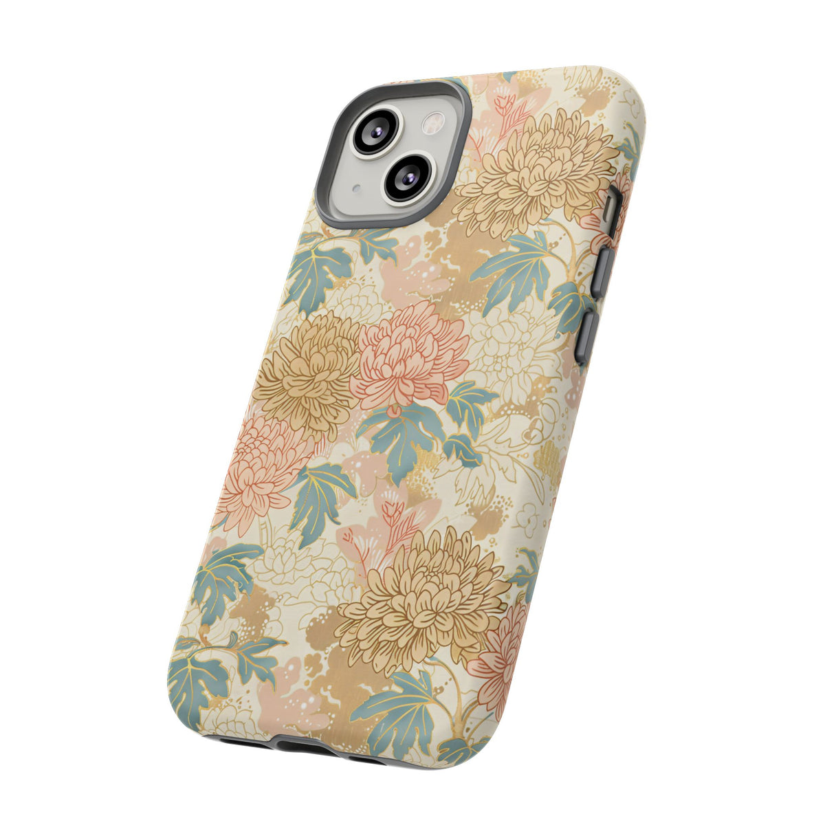 Japanese Blossom Asian Floral Design Phone Case – Elegant Floral Phone Cover