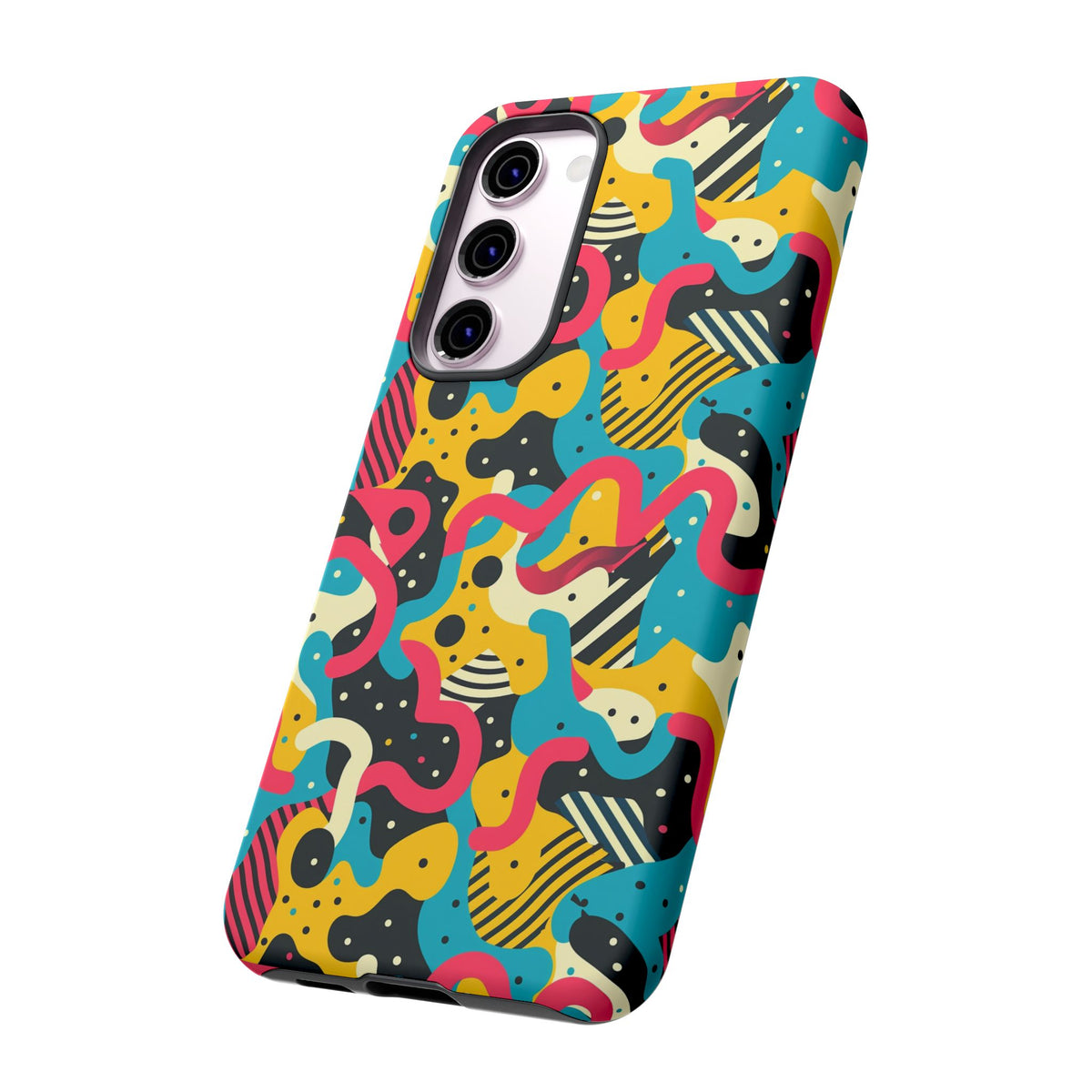 90s Themed Seamless Pattern Phone Case – Embrace Retro Style and Protection 238