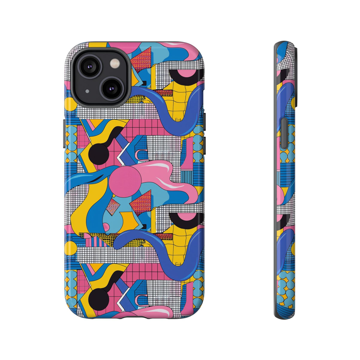 90s Themed Seamless Pattern Phone Case – Embrace Retro Style and Protection 224