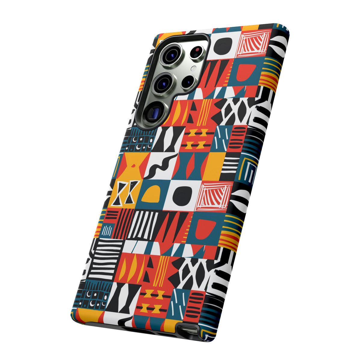 Stylish African Pattern Phone Case – Unique and Vibrant Protection 076