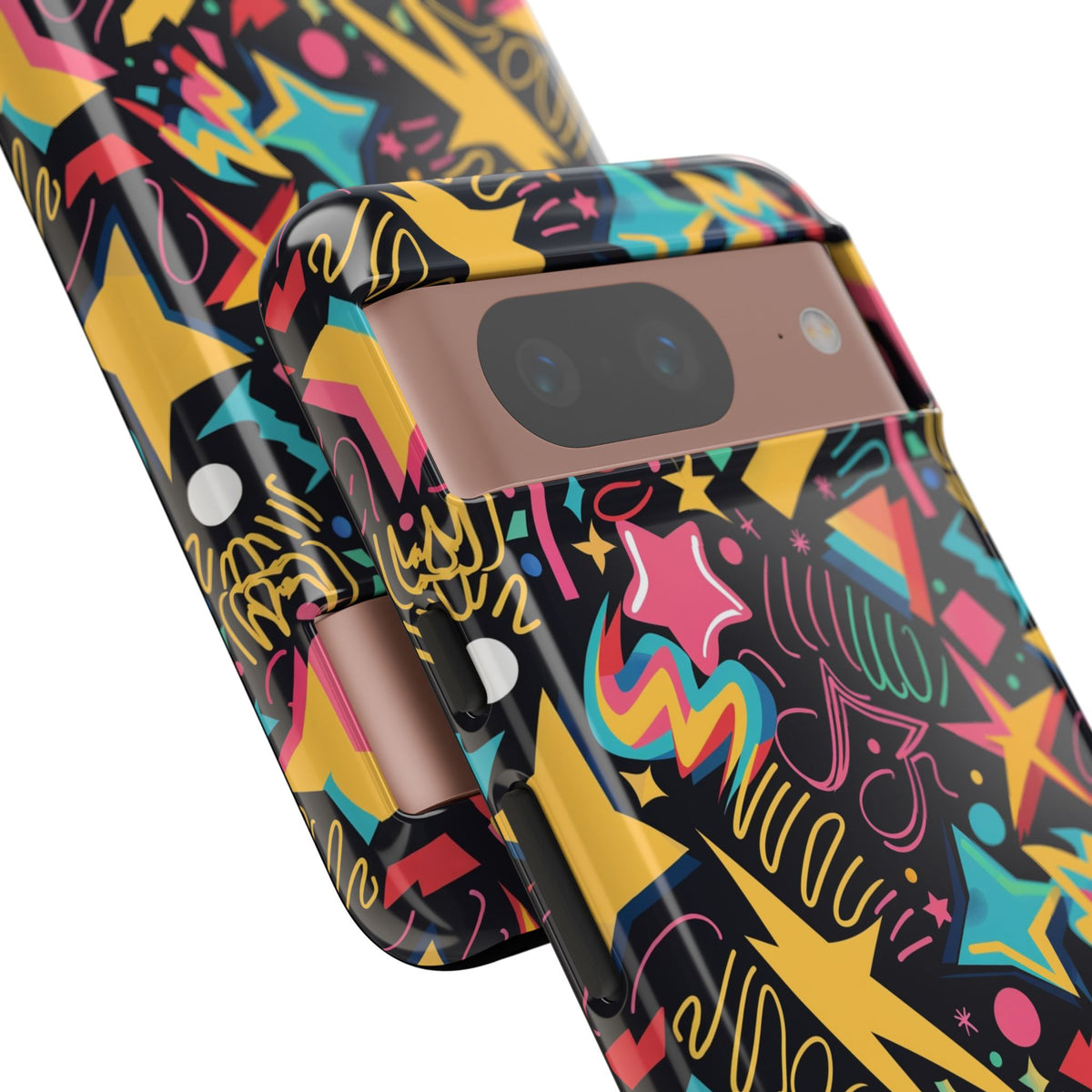 90s Themed Seamless Pattern Phone Case – Embrace Retro Style and Protection 232