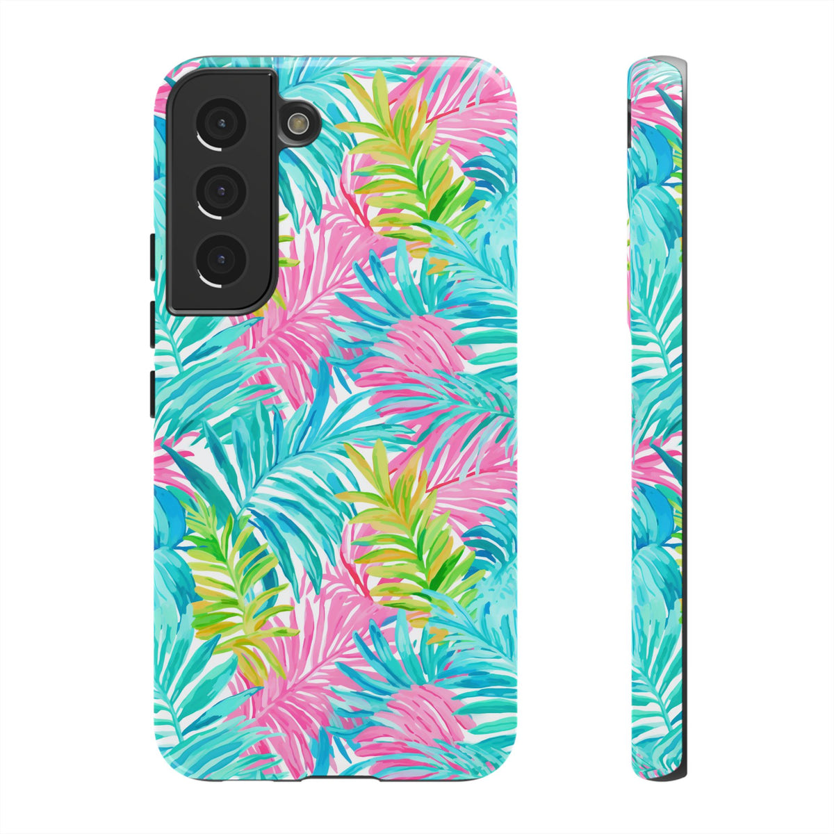 Vibrant Summer Leaves Phone Case – Colorful & Durable Summer Design