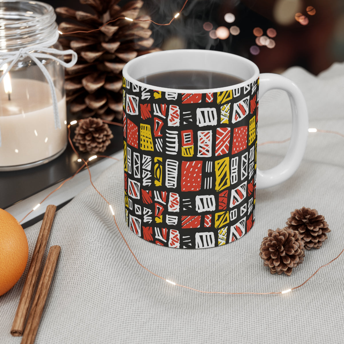 All-Over African Pattern Coffee Mug 664