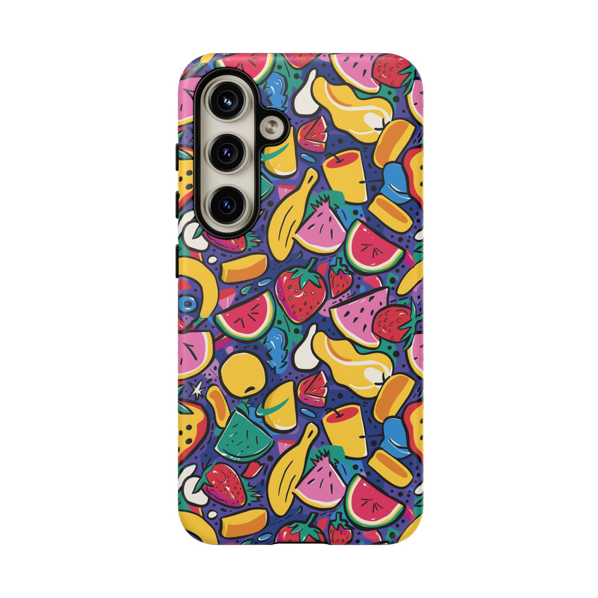 90s Themed Seamless Pattern Phone Case – Embrace Retro Style and Protection 316