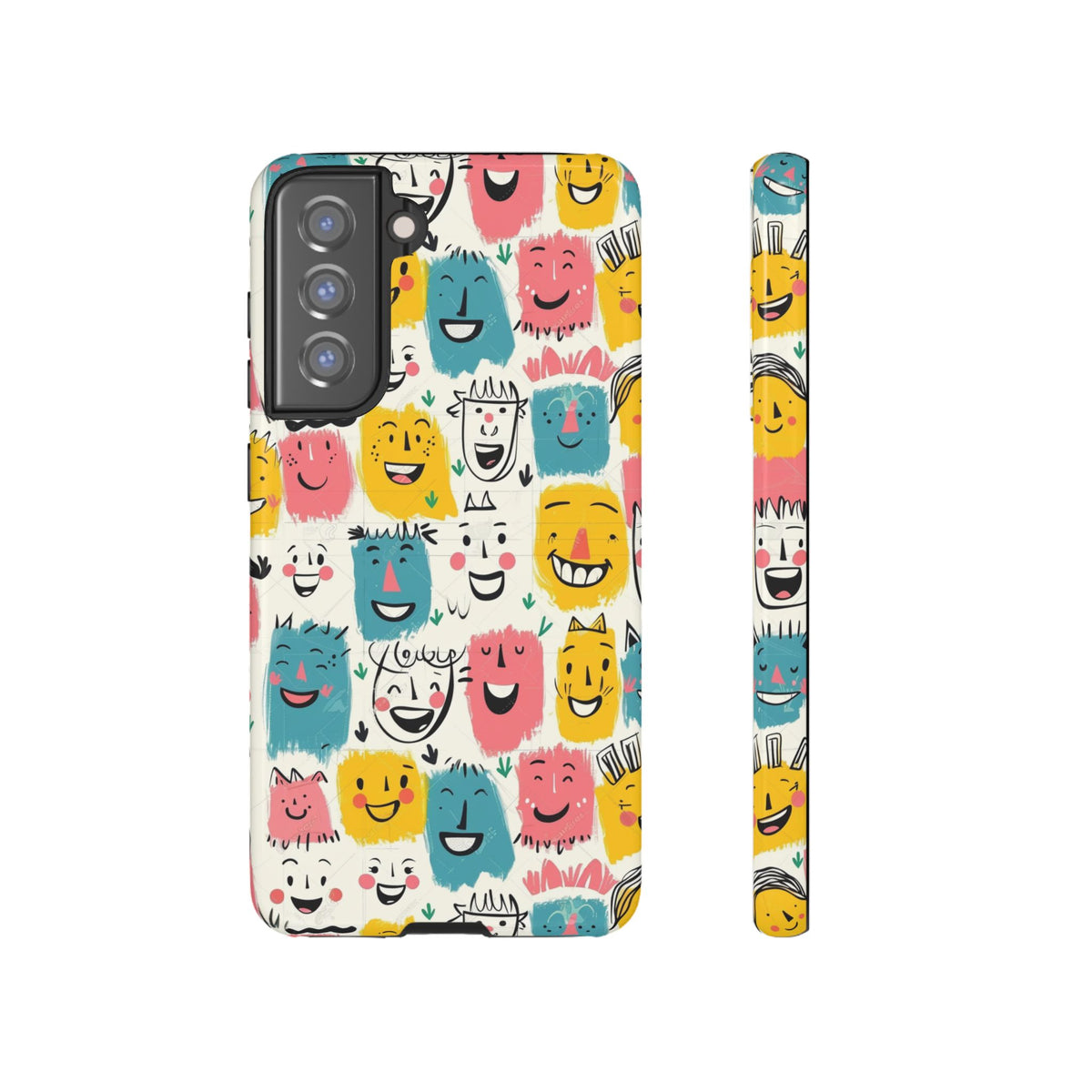 Happy Faces Phone Case – Joyful and Cheerful Design for a Bright Look