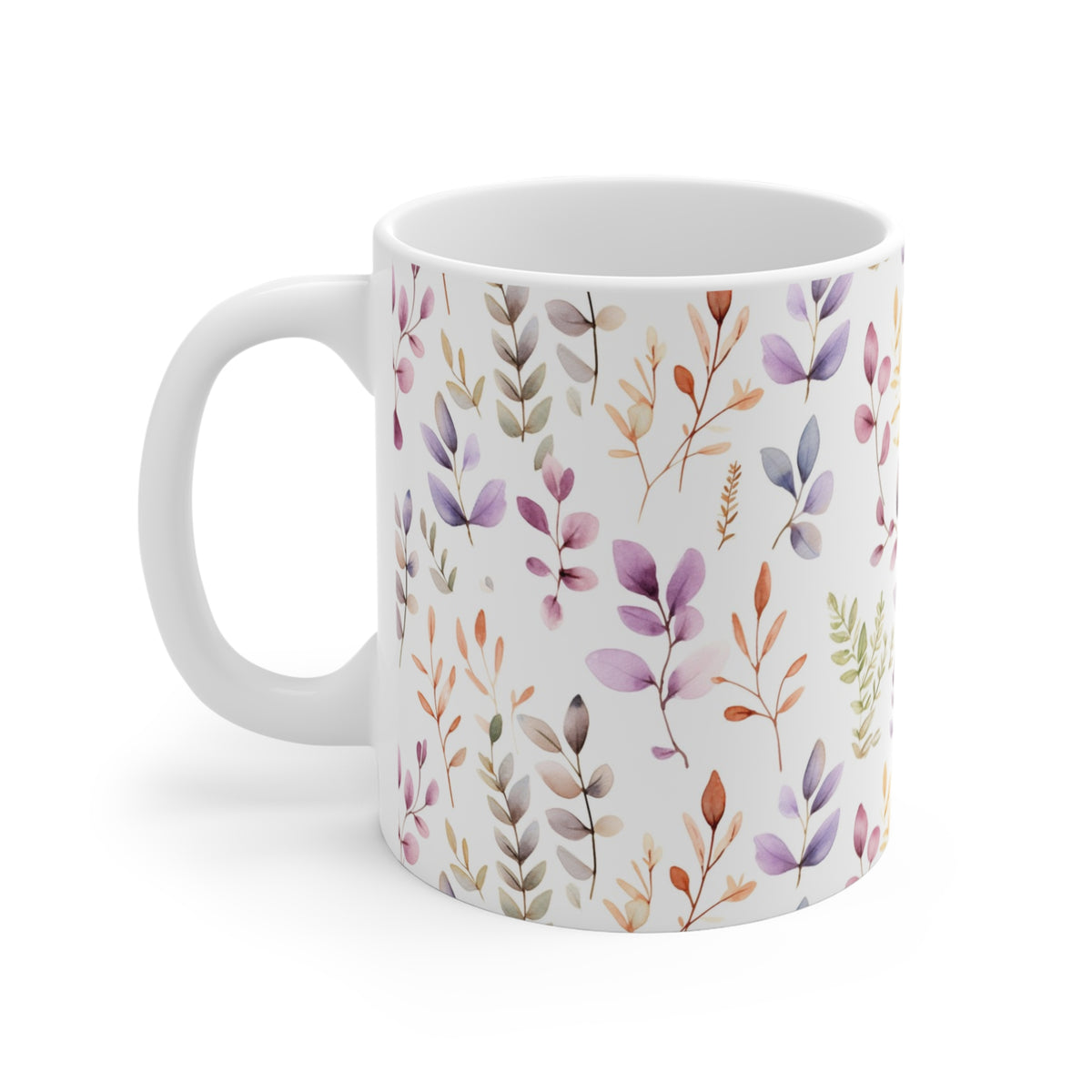 Various Watercolor Design All Over Coffee Mug – Unique Artistic Ceramic Coffee Cup 118