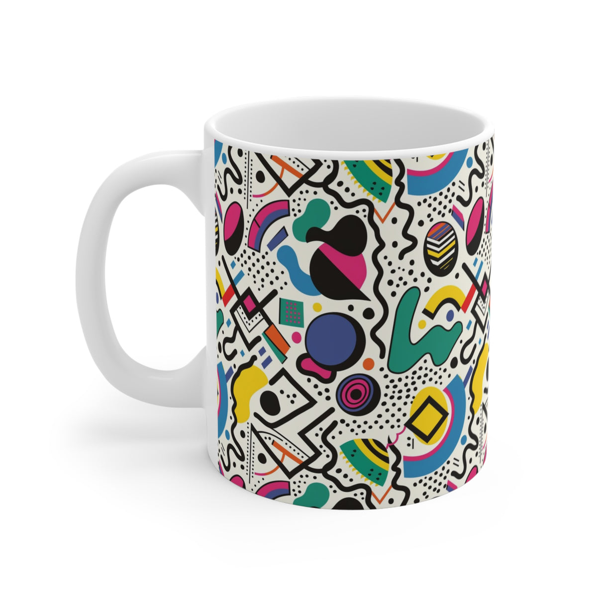 90s Retro Coffee Mug - Full Wrap Design 527