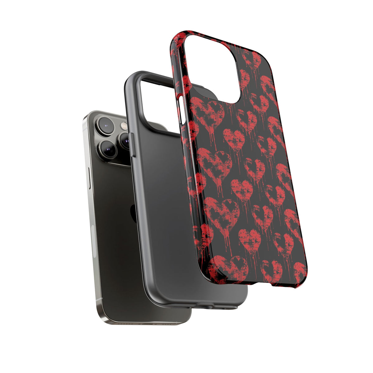 Heart Pattern Phone Case – Stylish & Loving Design for Your Device 367