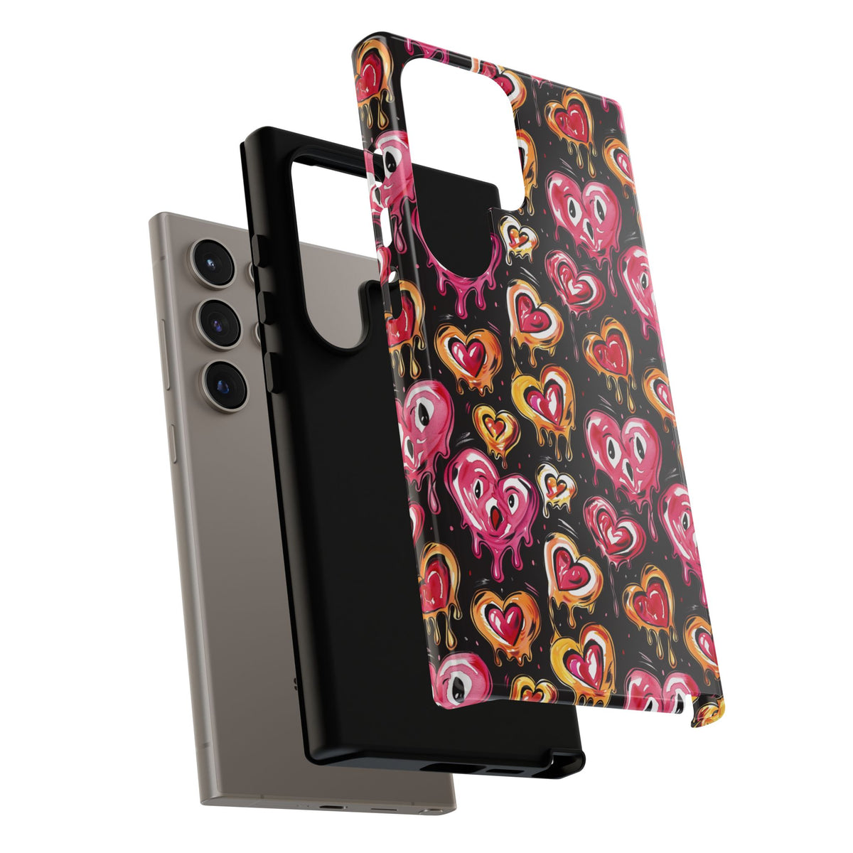 Heart Pattern Phone Case – Stylish & Loving Design for Your Device 361