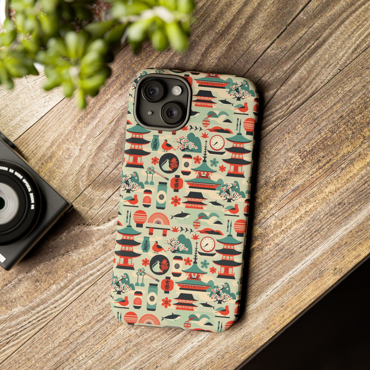 Japanese Pattern Phone Case – Elegant & Timeless Design for Your Phone 105