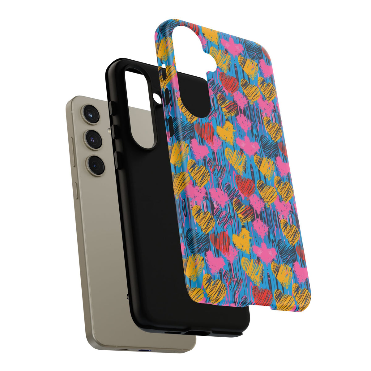 Heart Pattern Phone Case – Stylish & Loving Design for Your Device 262