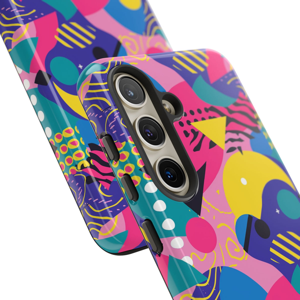 90s Themed Seamless Pattern Phone Case – Embrace Retro Style and Protection 283