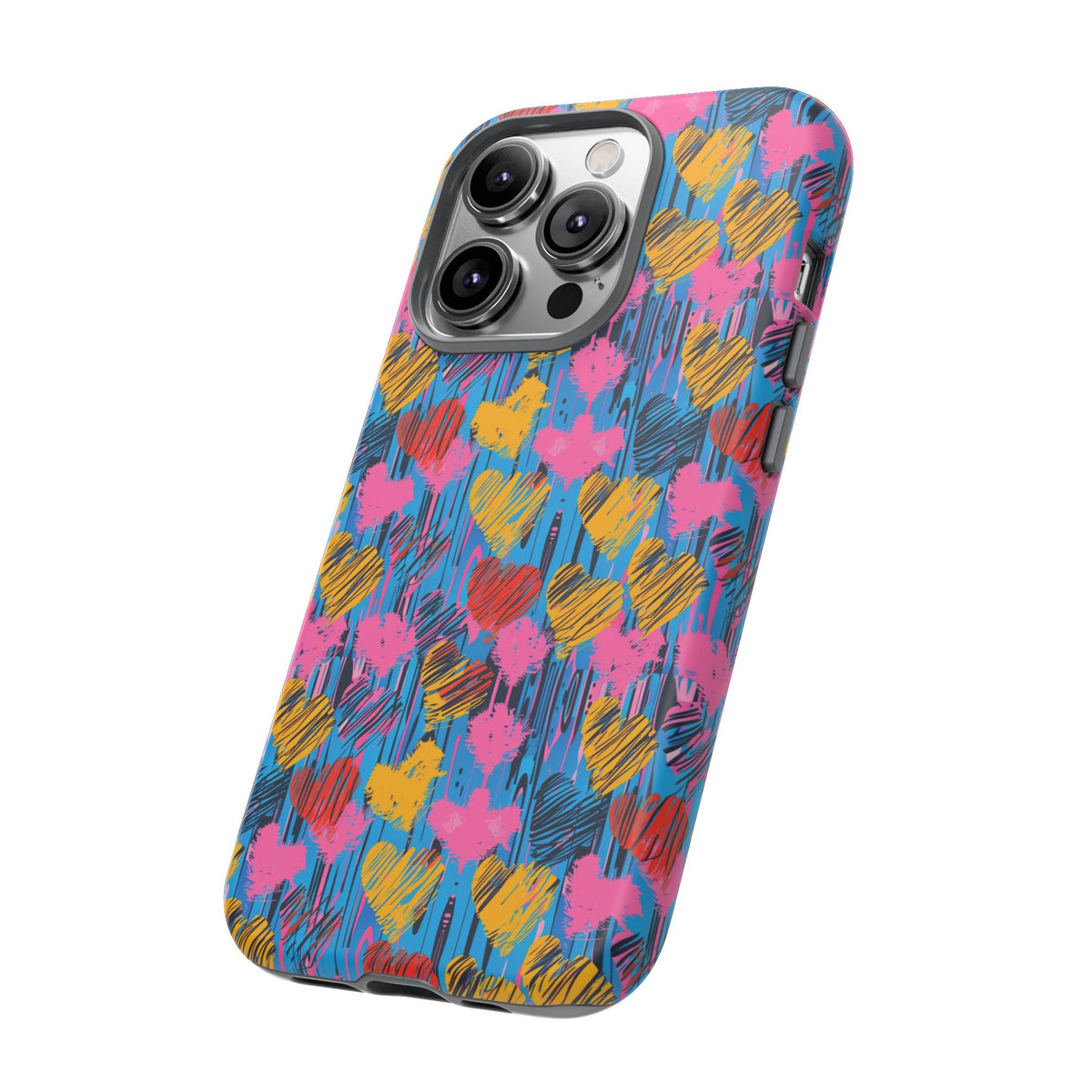 Heart Pattern Phone Case – Stylish & Loving Design for Your Device 262