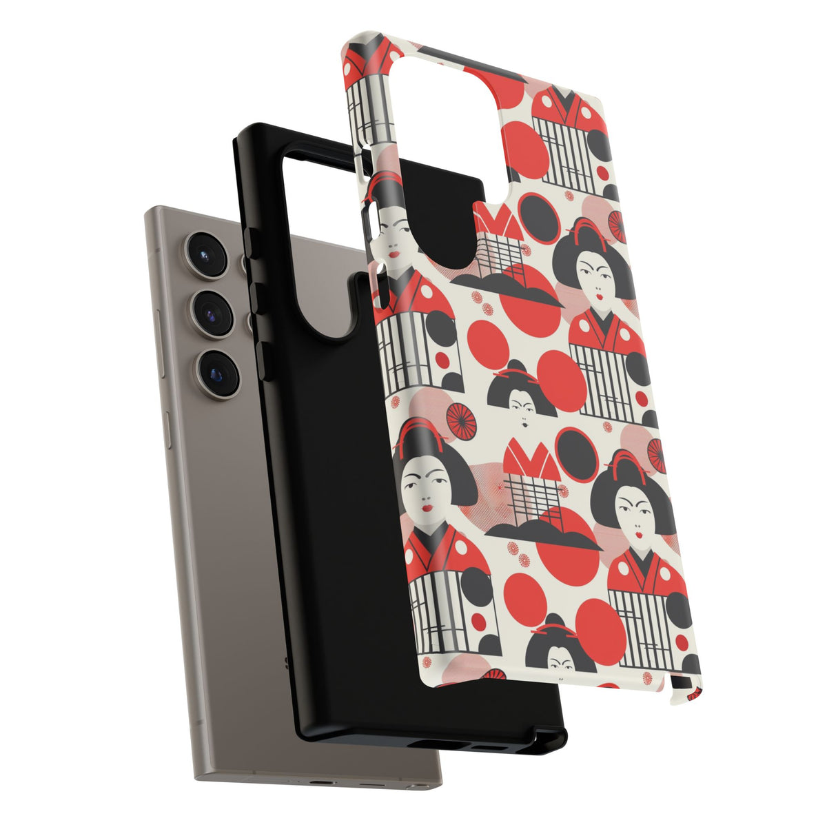 Japanese Pattern Phone Case – Elegant & Timeless Design for Your Phone 018