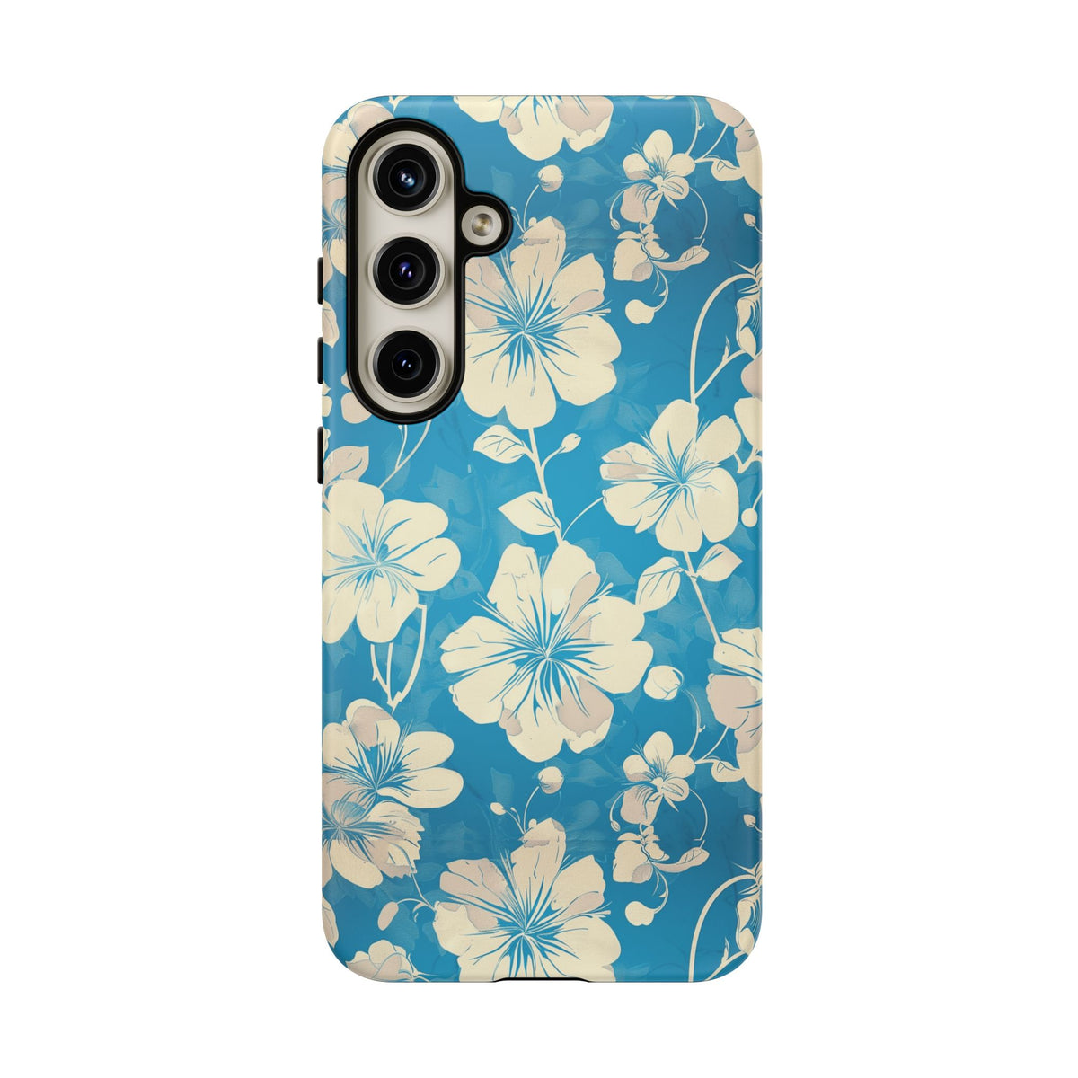 Blue Floral Seamless Pattern Phone Case