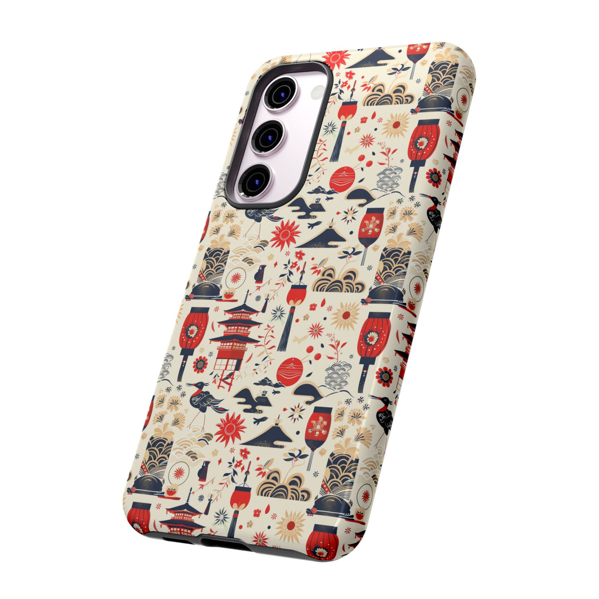 Japanese Pattern Phone Case – Elegant & Timeless Design for Your Phone 024