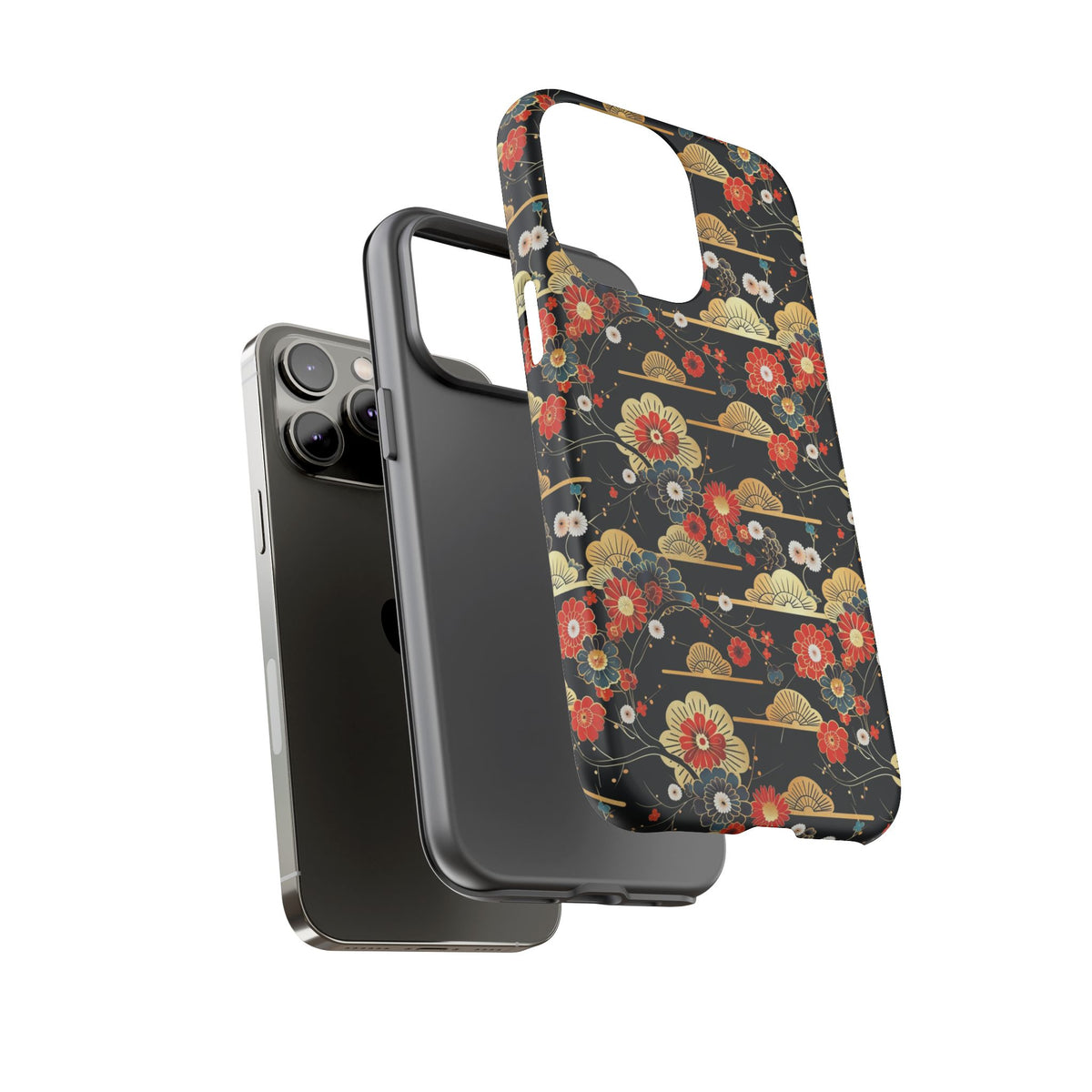 Japanese Pattern Phone Case – Elegant & Timeless Design for Your Phone 063