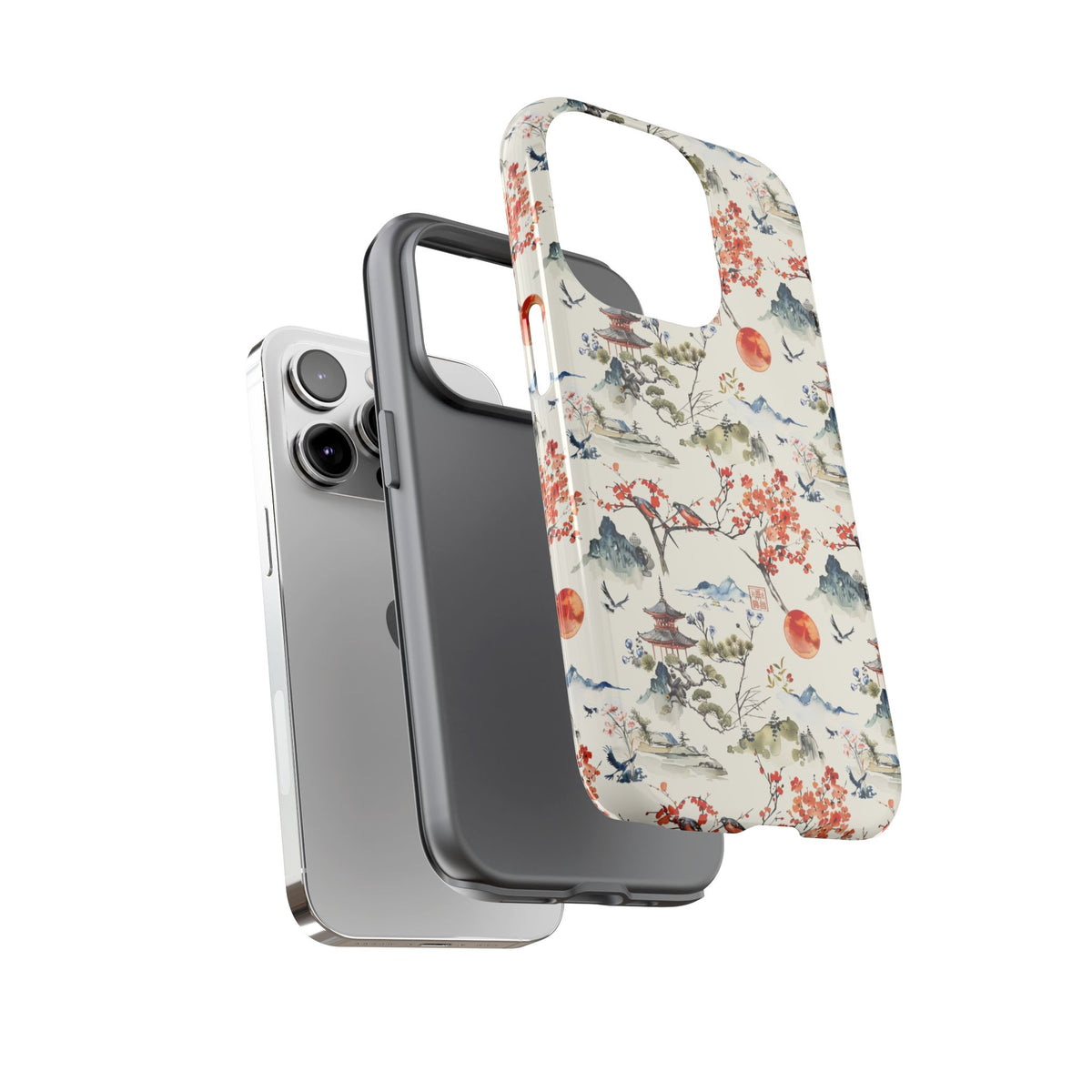 Japanese Pattern Phone Case – Elegant & Timeless Design for Your Phone 120