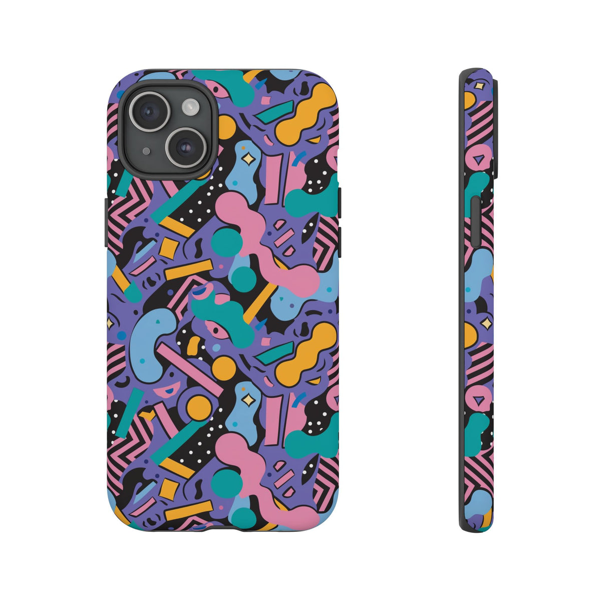 90s Themed Seamless Pattern Phone Case – Embrace Retro Style and Protection 234