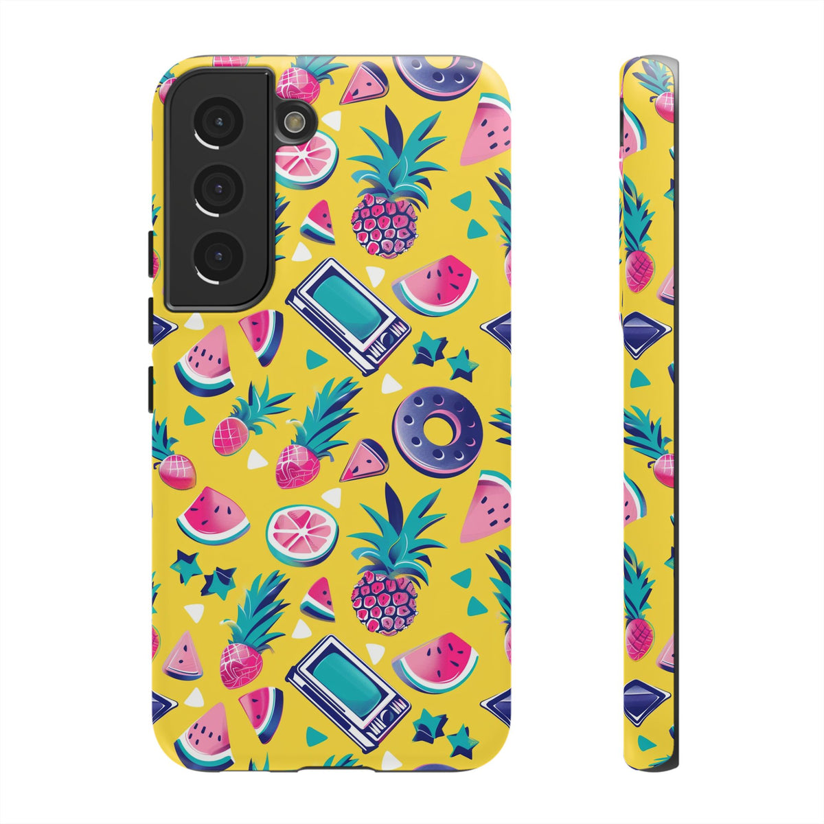 90s Themed Seamless Pattern Phone Case – Embrace Retro Style and Protection 255