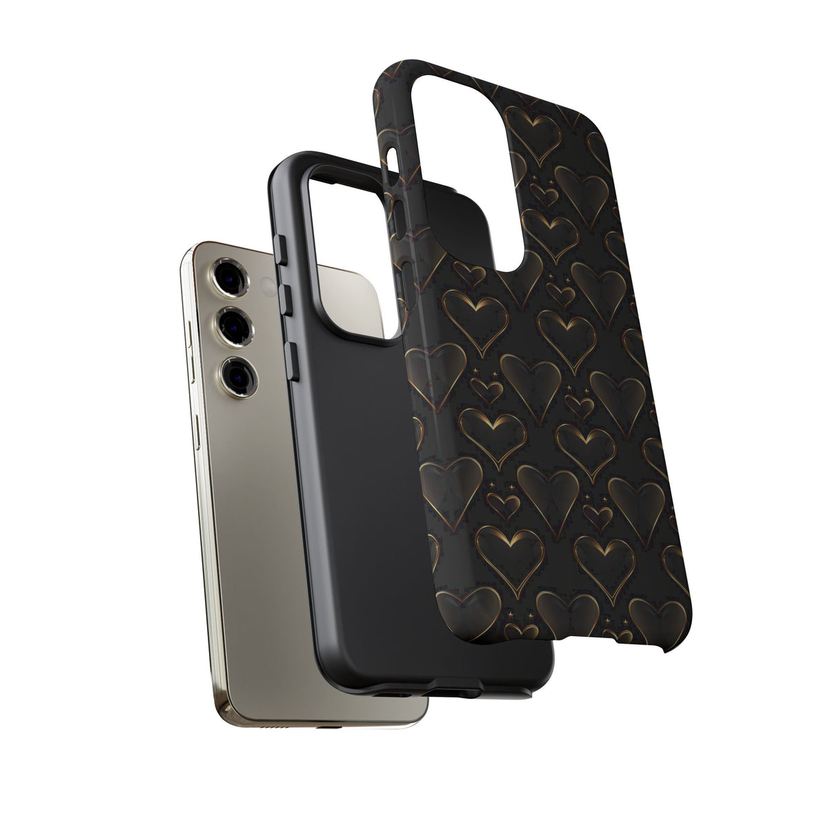 Heart Pattern Phone Case – Stylish & Loving Design for Your Device 362