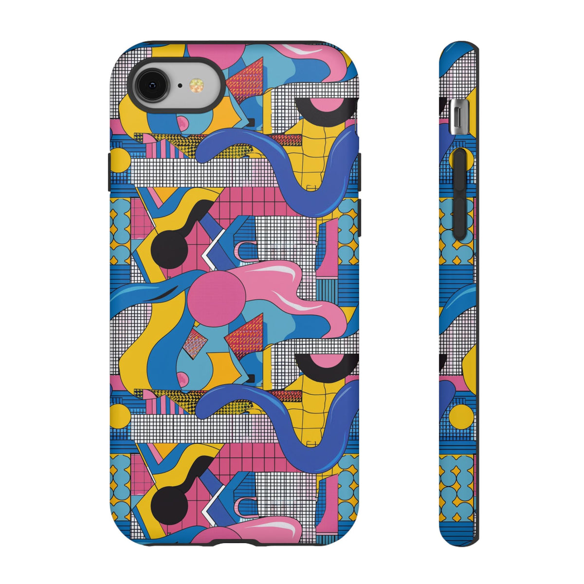 90s Themed Seamless Pattern Phone Case – Embrace Retro Style and Protection 224