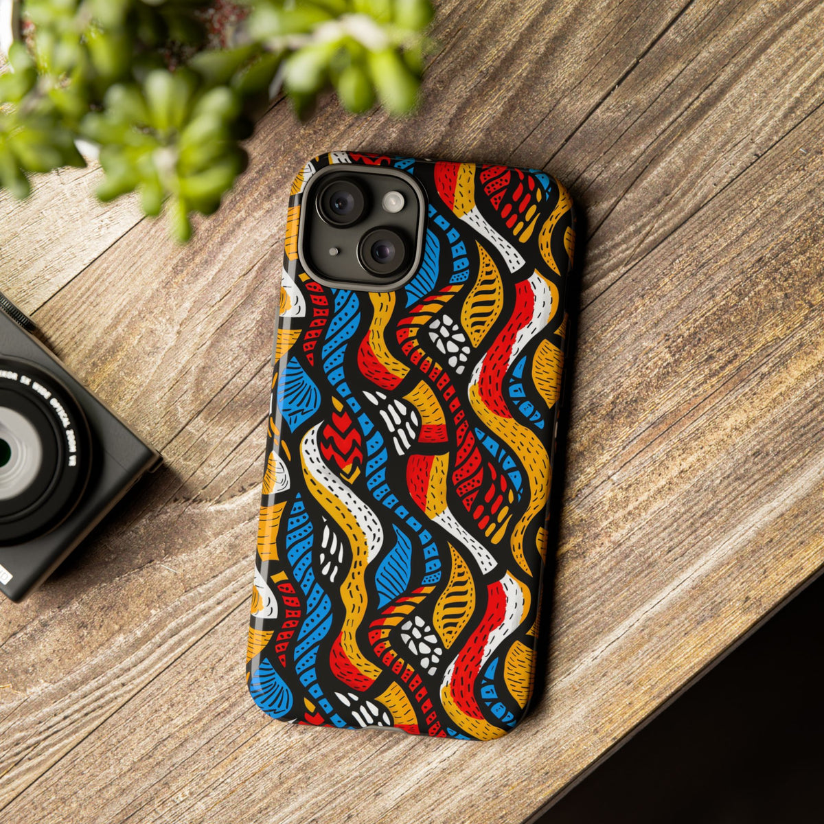 Stylish African Pattern Phone Case – Unique and Vibrant Protection 155