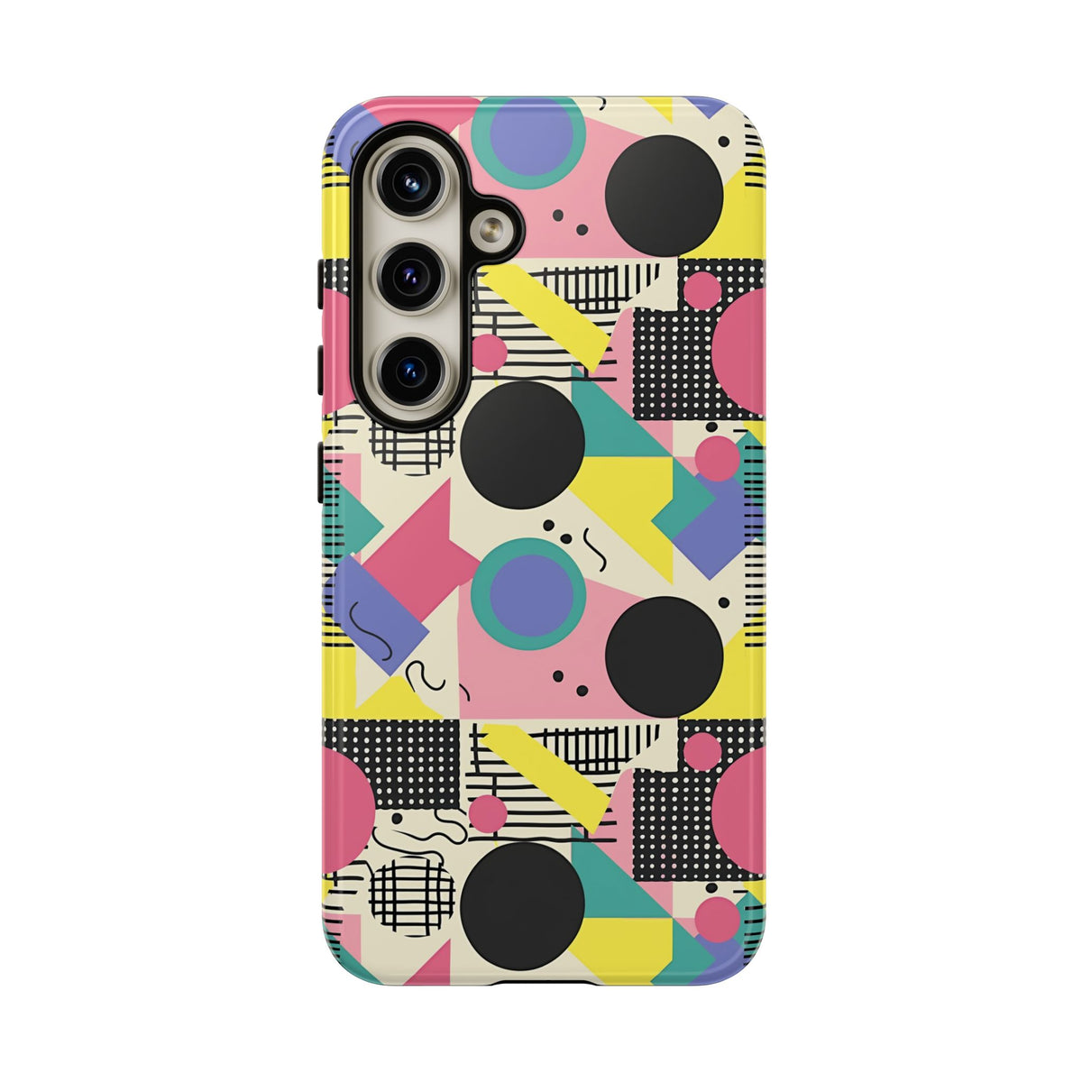 90s Themed Seamless Pattern Phone Case – Embrace Retro Style and Protection 228