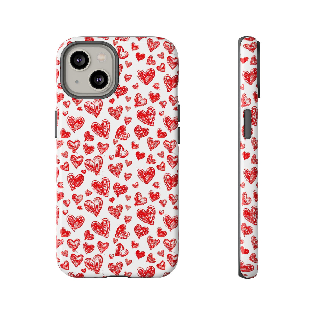 Heart Pattern Phone Case – Stylish & Loving Design for Your Device 814