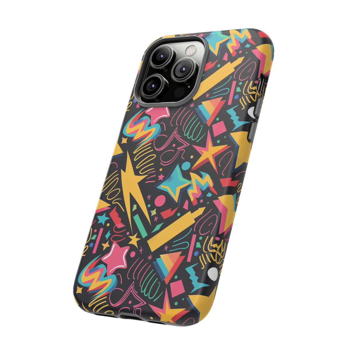 90s Themed Seamless Pattern Phone Case – Embrace Retro Style and Protection 232