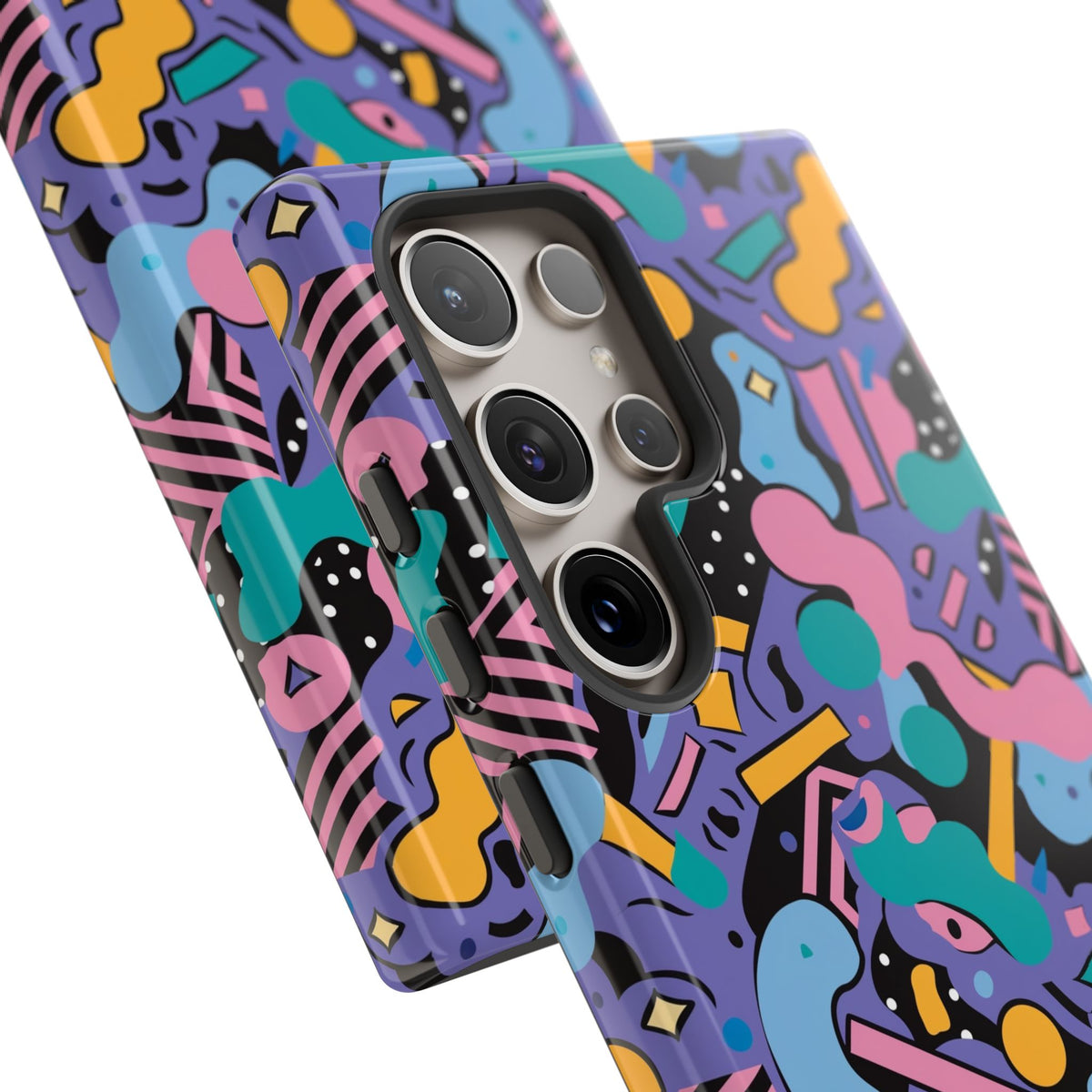 90s Themed Seamless Pattern Phone Case – Embrace Retro Style and Protection 234