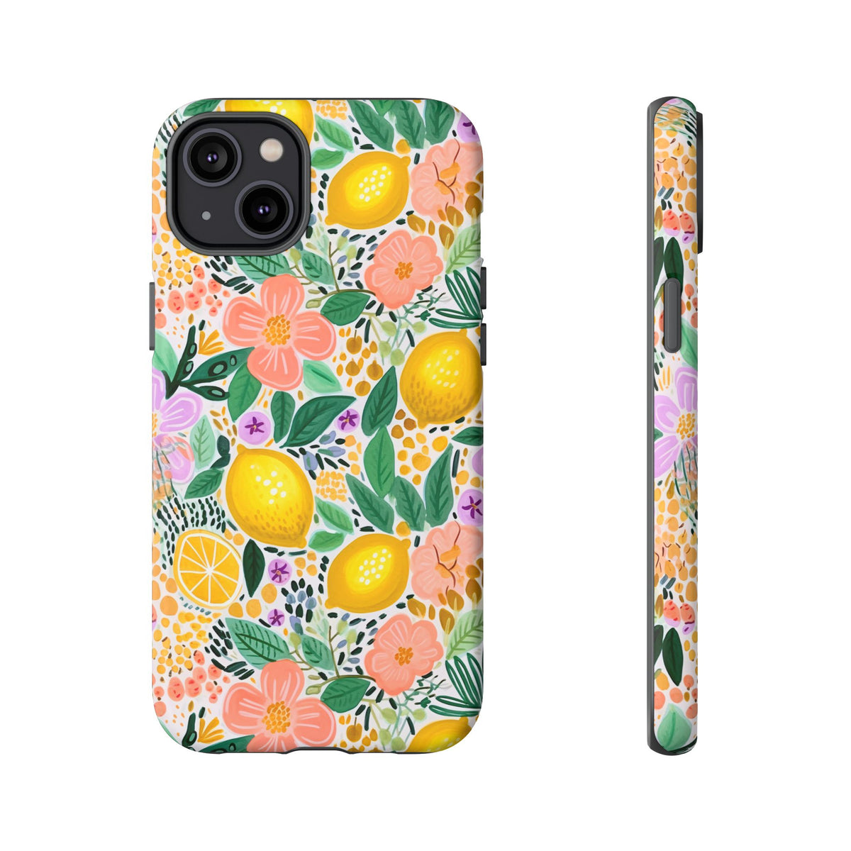 Cute Summer Lemons Phone Case – Refreshing Citrus Design for Your Phone