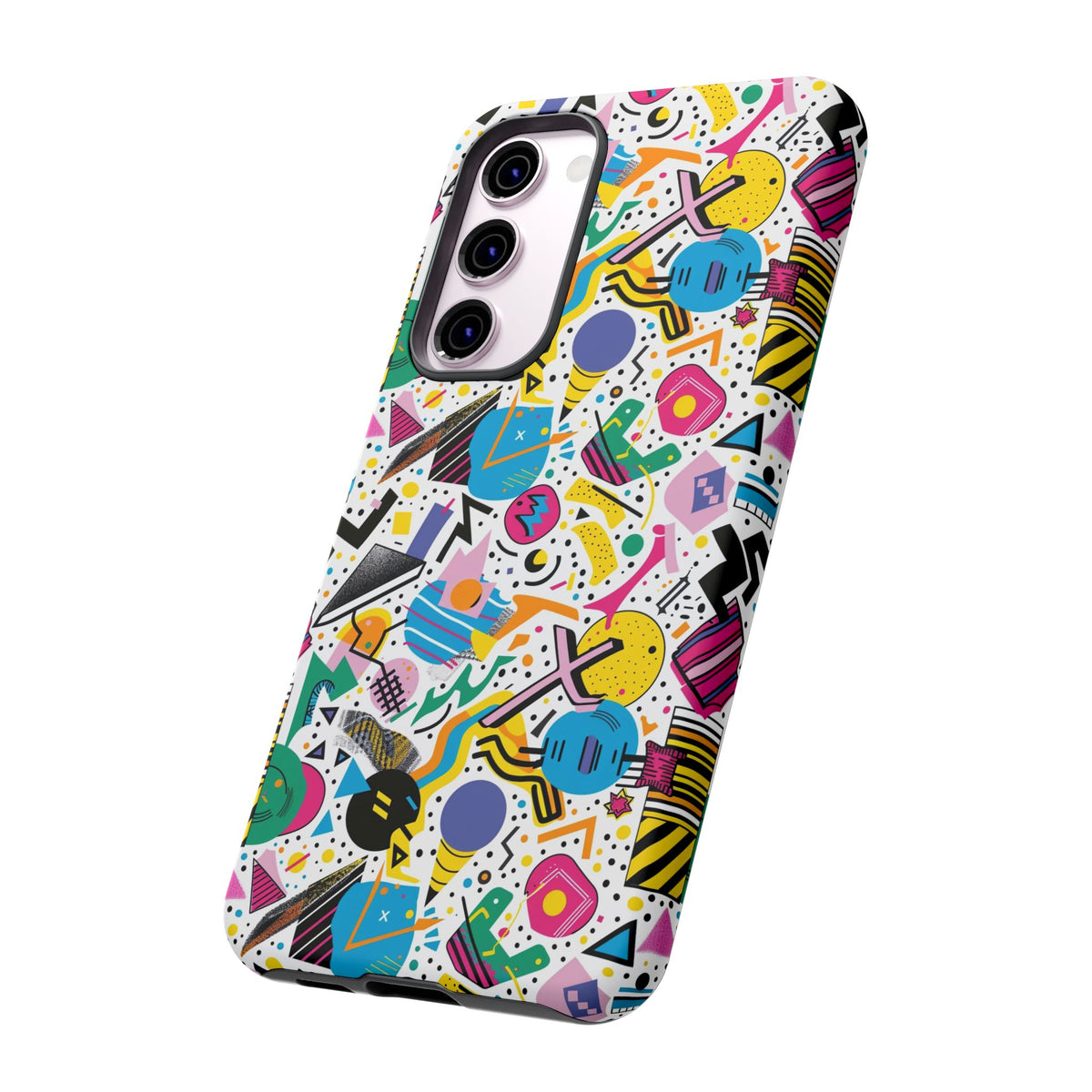 90s Themed Seamless Pattern Phone Case – Embrace Retro Style and Protection 225