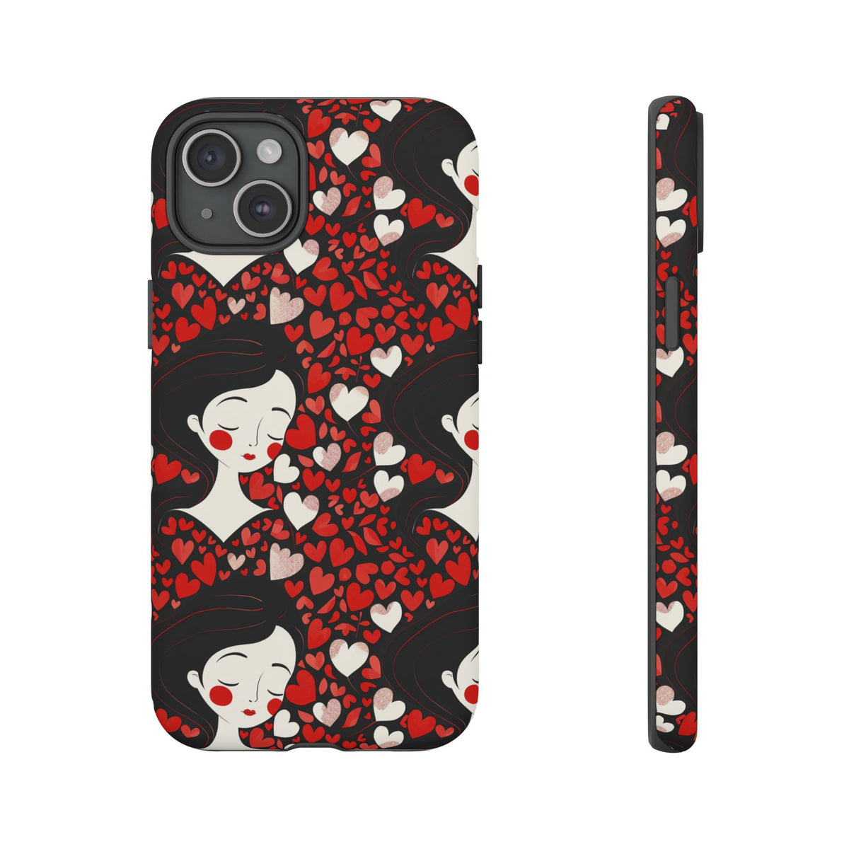 Heart Pattern Phone Case – Stylish & Loving Design for Your Device 232