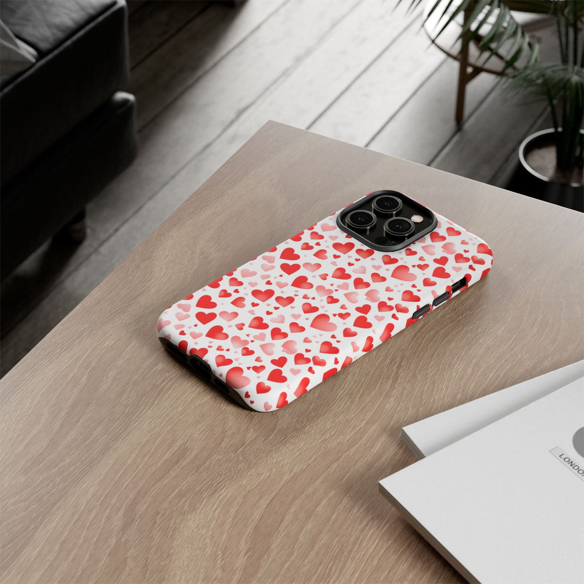 Heart Pattern Phone Case – Stylish & Loving Design for Your Device 231