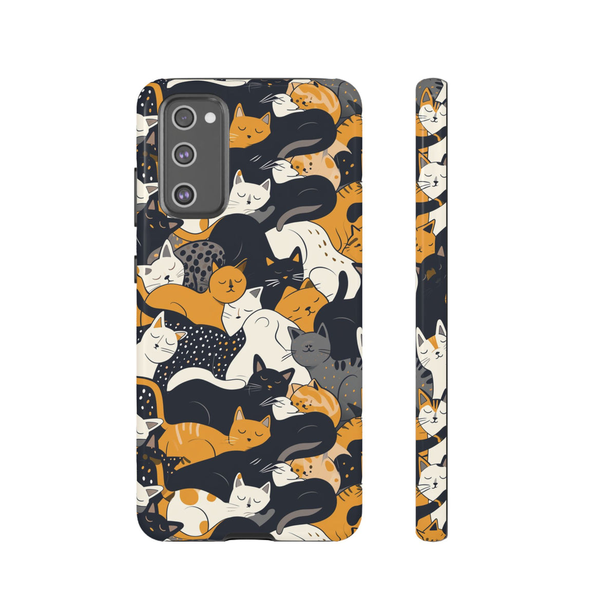 Seamless Cat Pattern Design Phone Case – Playful and Stylish Cat-Themed Phone Cover 2