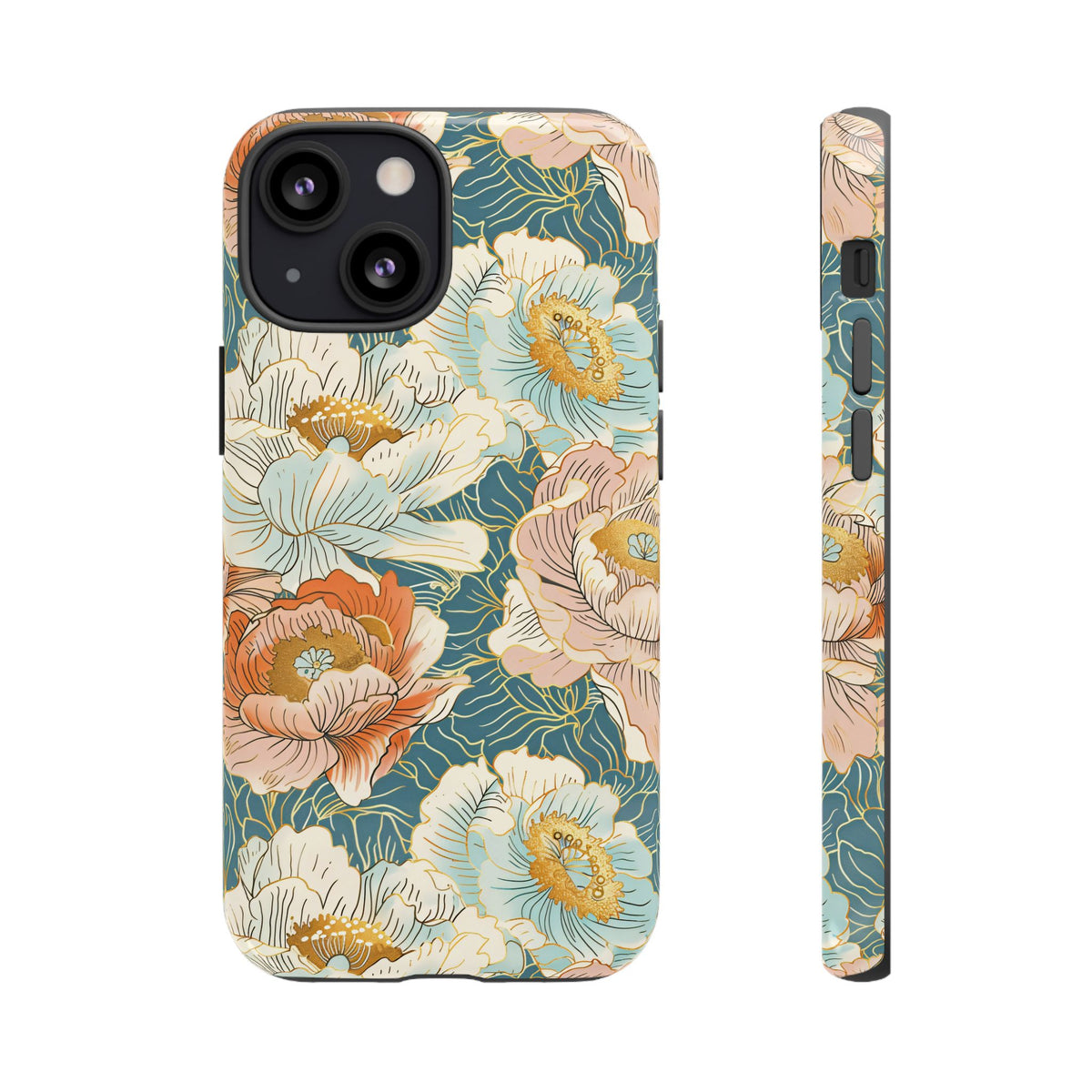 Japanese Blossom Asian Floral Design Phone Case – Elegant Floral Phone Cover 3