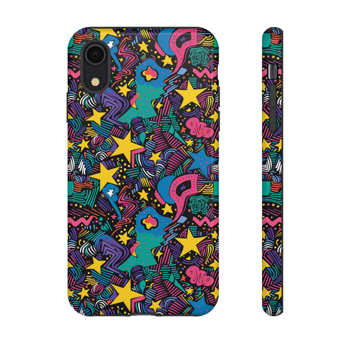 90s Themed Seamless Pattern Phone Case – Embrace Retro Style and Protection 227