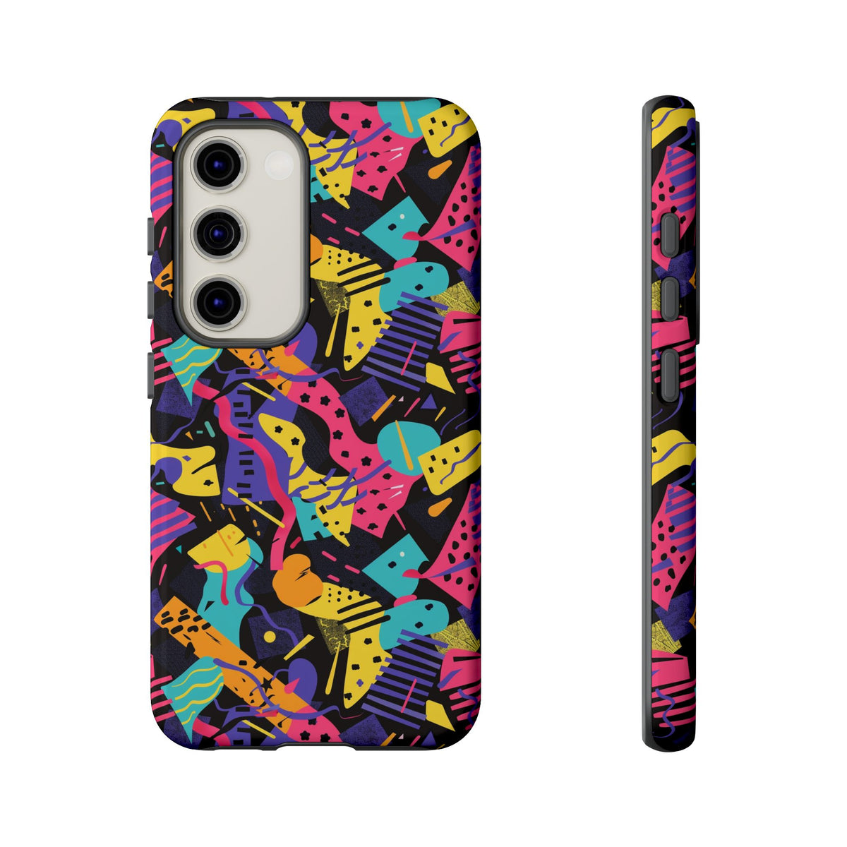 90s Themed Seamless Pattern Phone Case – Embrace Retro Style and Protection 230