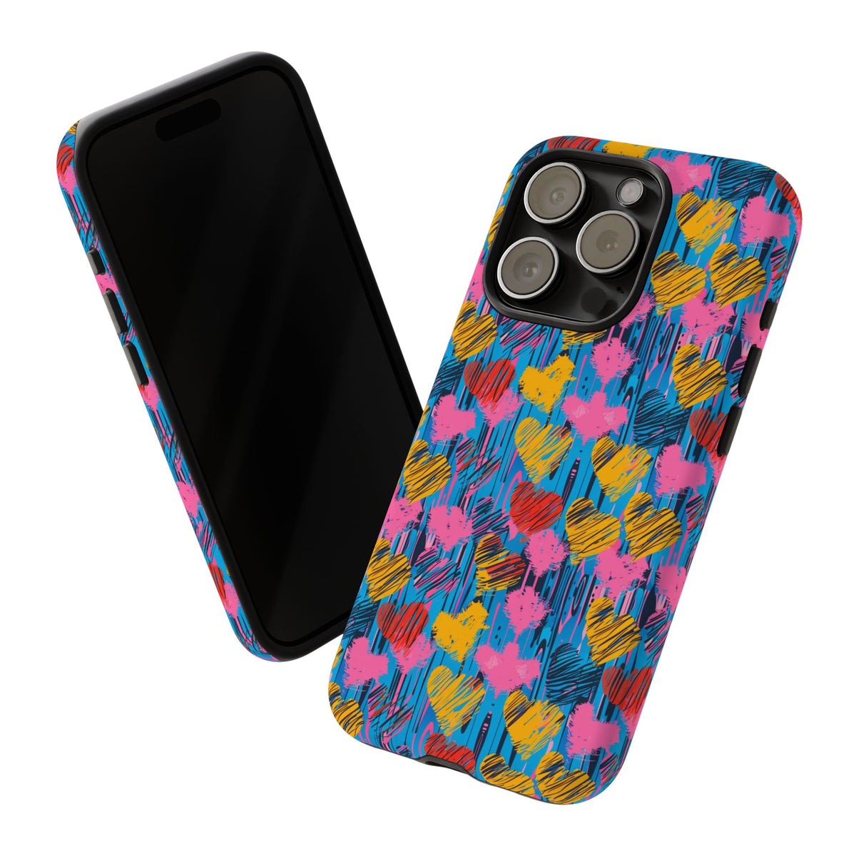 Heart Pattern Phone Case – Stylish & Loving Design for Your Device 262