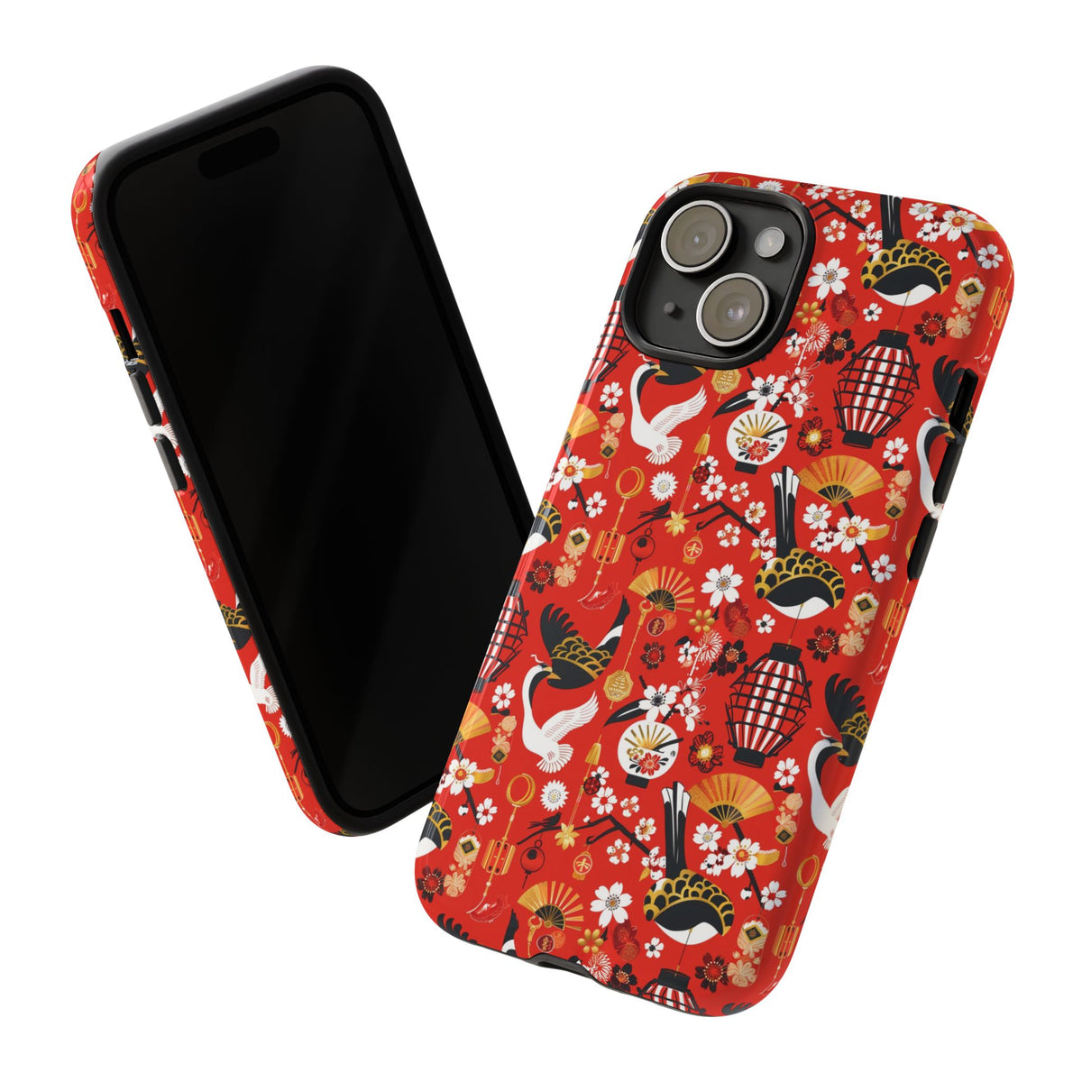 Japanese Pattern Phone Case – Elegant & Timeless Design for Your Phone 056