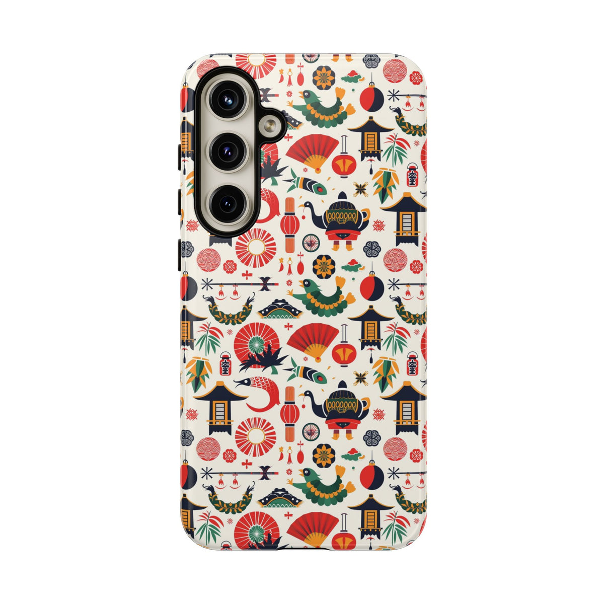 Japanese Pattern Phone Case – Elegant & Timeless Design for Your Phone 461