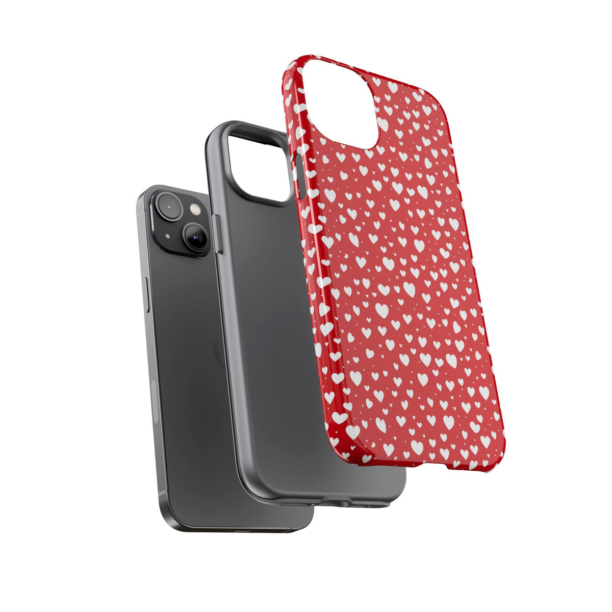 Heart Pattern Phone Case – Stylish & Loving Design for Your Device 819