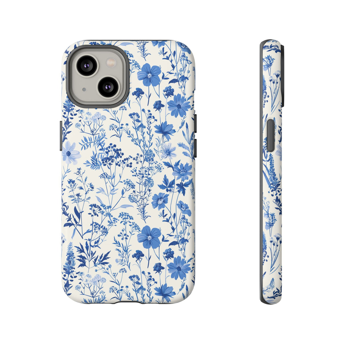 Blue French Toile Phone Case – Timeless Elegance and Classic Style