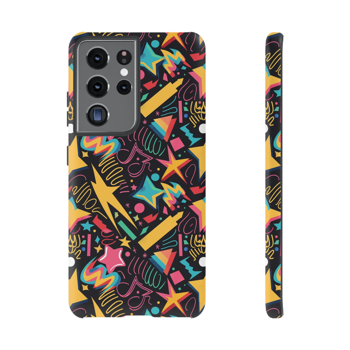 90s Themed Seamless Pattern Phone Case – Embrace Retro Style and Protection 232