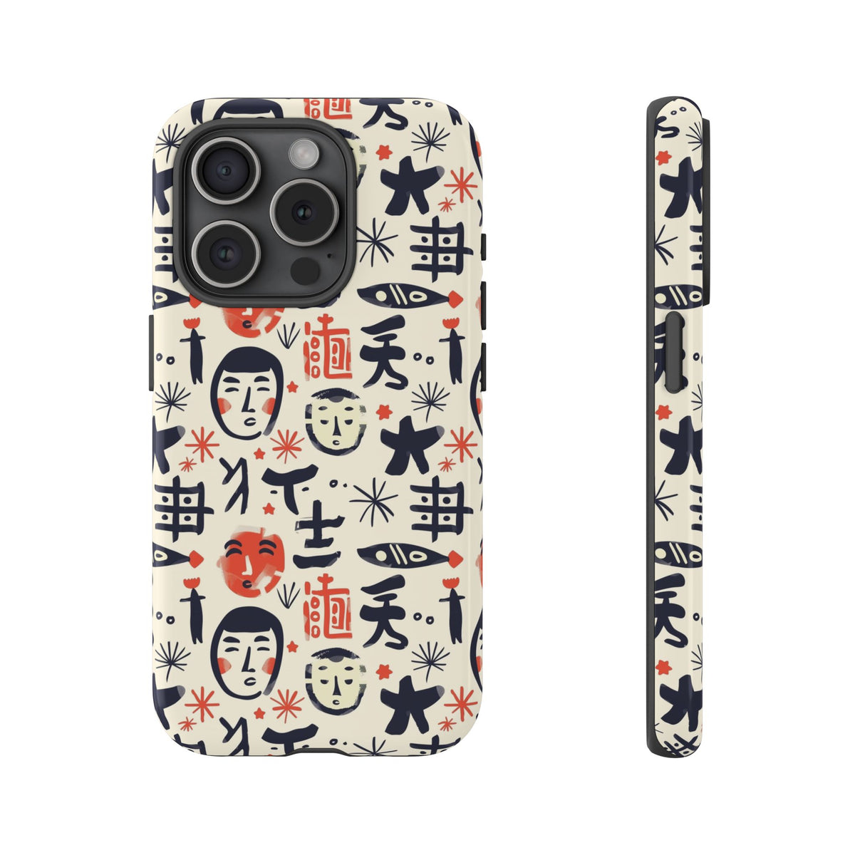 Japanese Pattern Phone Case – Elegant & Timeless Design for Your Phone 092